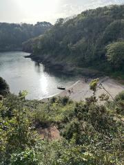 Looking back down on Churston Cove, after the really quite sharp climb